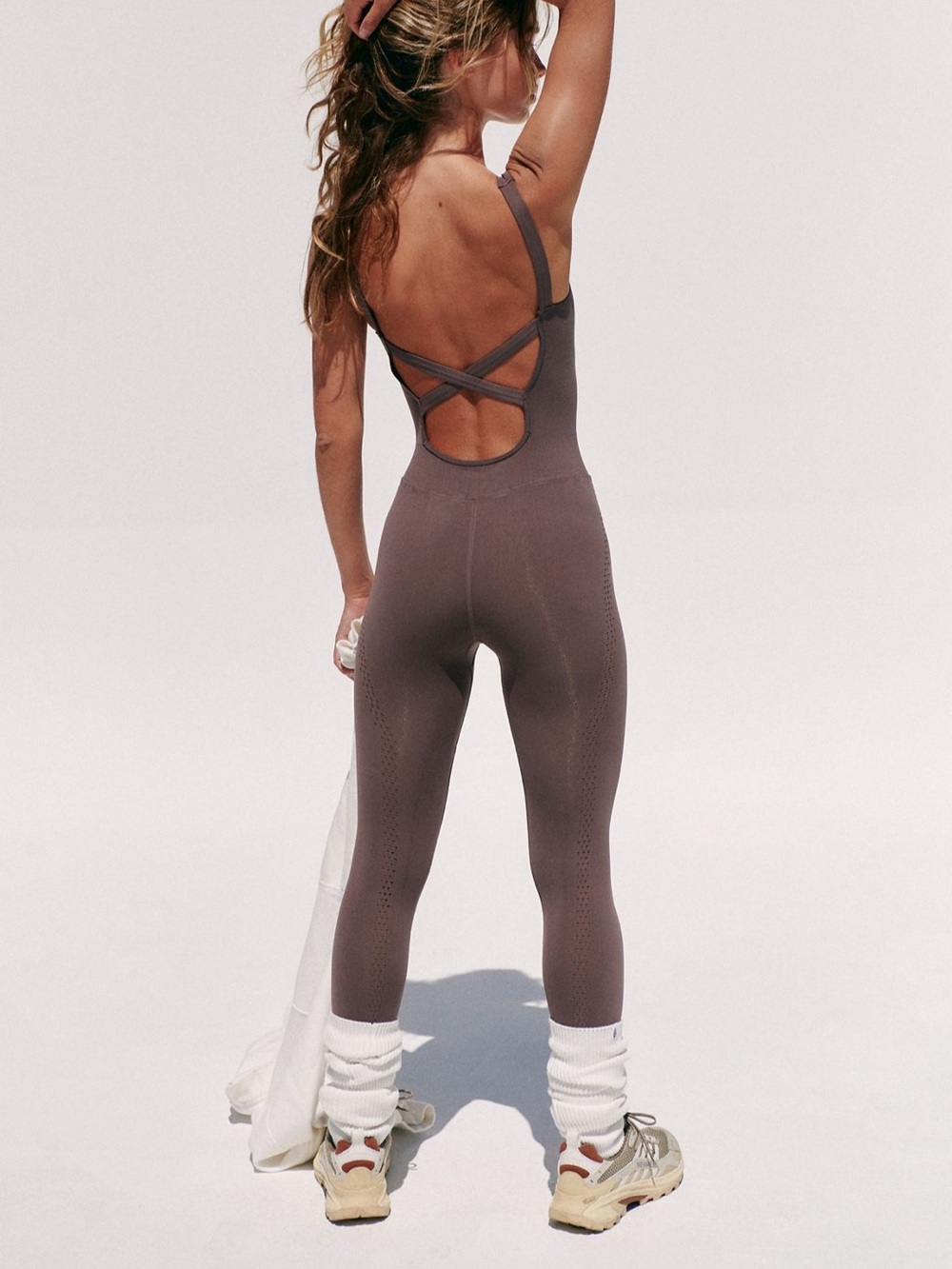 FP Movement by Free People Good Karma Plum Jumpsuit - Picture 2 of 8